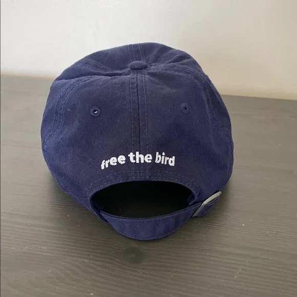 Birddogs Adult Free The Bird Baseball Hat One Size Adjustable Navy Cotton - Picture 4 of 13